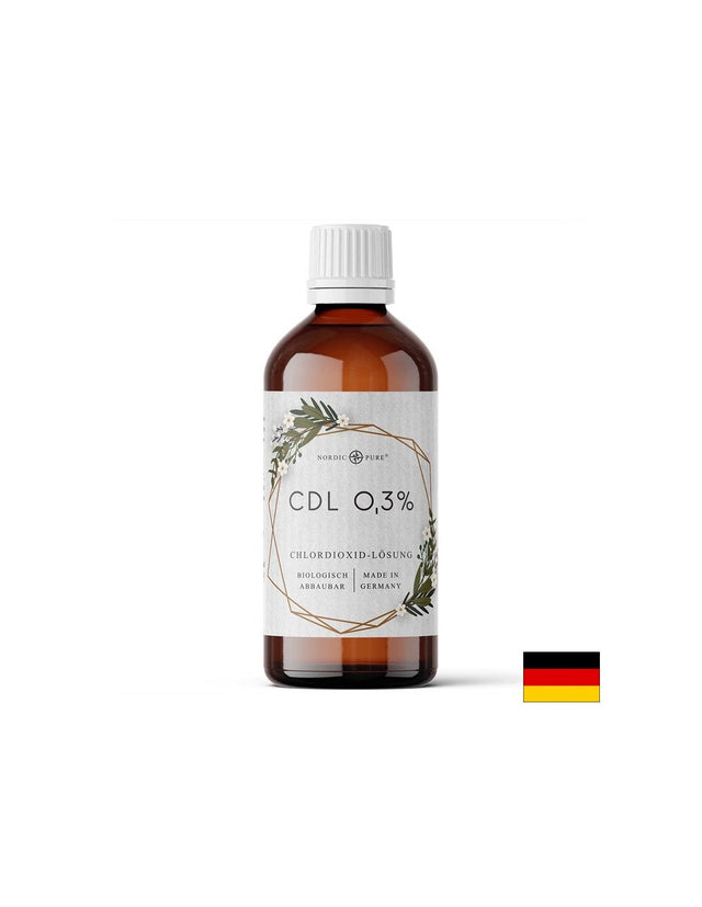 Дезинфектант - Хлорен диоксид във воден разтвор CDL 0.3% , 100 ml  Nordic Pure - Nutra Best Bulgaria