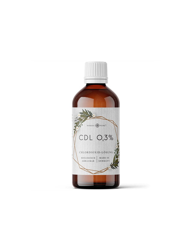 Дезинфектант - Хлорен диоксид във воден разтвор CDL 0.3% , 100 ml  Nordic Pure - Nutra Best Bulgaria