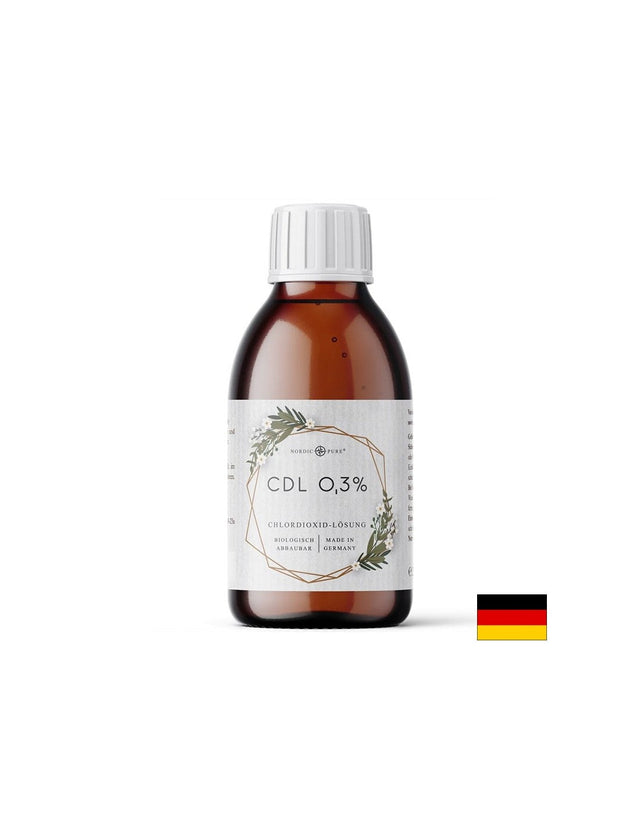 Дезинфектант - Хлорен диоксид във воден разтвор CDL 0.3% , 250 ml  Nordic Pure - Nutra Best Bulgaria