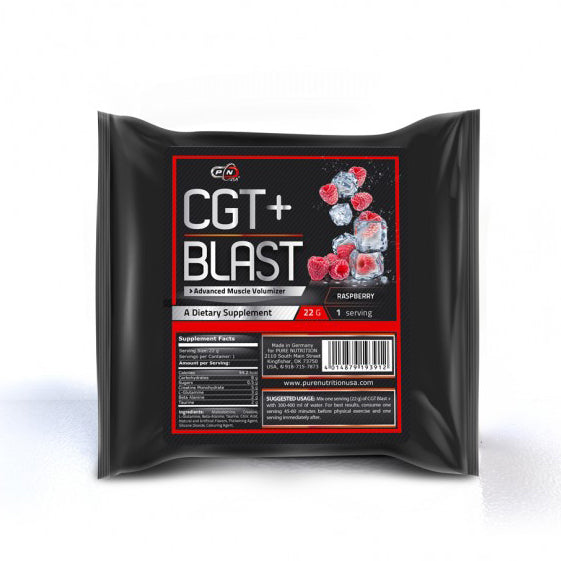 CGT BLAST+ - Raspberry - Доза - 22 Г  Pure Nutrition - Nutra Best Bulgaria