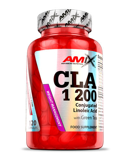CLA 1200 + Green Tea 120 Caps.  AMIX - Nutra Best Bulgaria