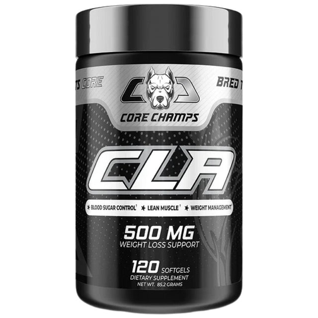 CLA 500 mg - 120 Гел капсули  Core Champs by Kai Greene - Nutra Best Bulgaria