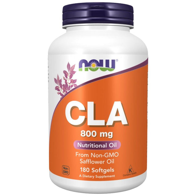 CLA 800 mg - 180 Гел капсули  NOW Foods - Nutra Best Bulgaria