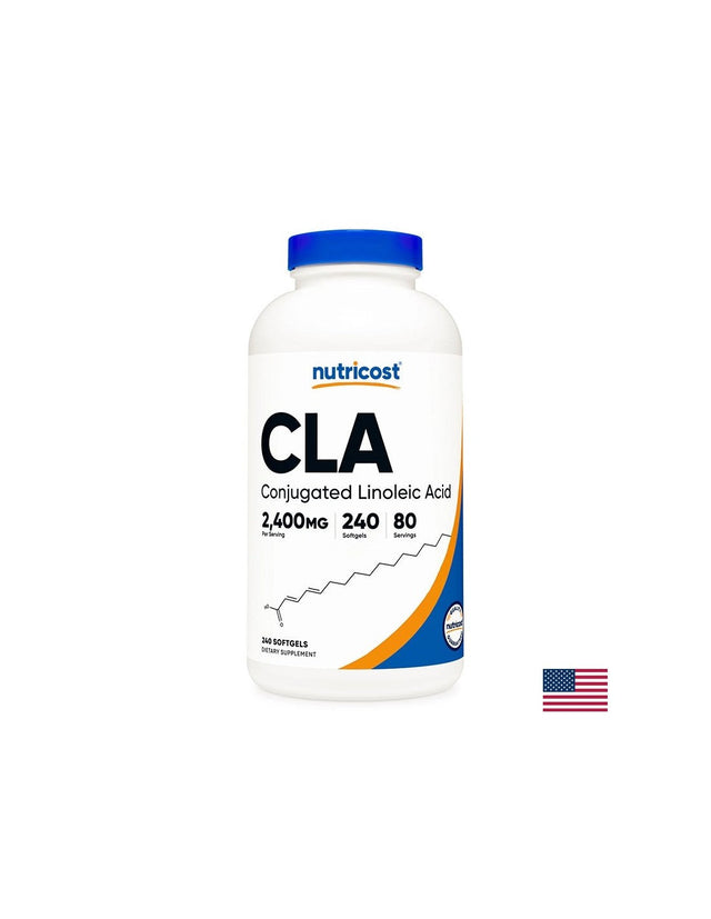 Редукция на теглото - CLA /Конюгирана линолова киселина, 800 mg х 240 софтгел капсули  Nutricost - Nutra Best Bulgaria