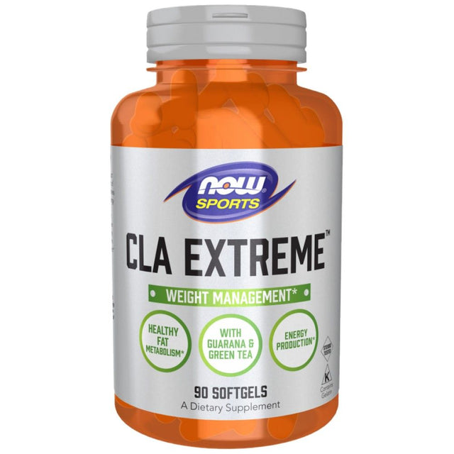 CLA Extreme - 90 Гел капсули  NOW Foods - Nutra Best Bulgaria