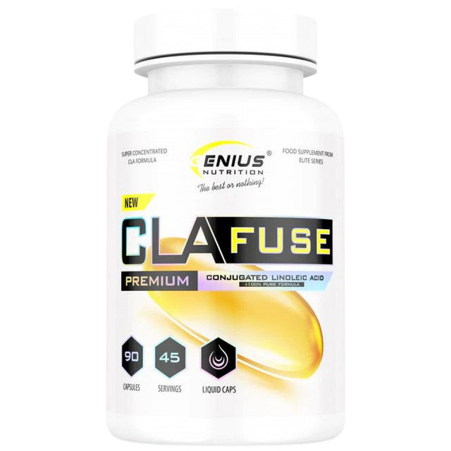 CLA-Fuse - 90 Гел капсули  Genius Nutrition - Nutra Best Bulgaria