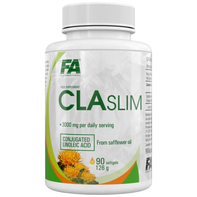 CLA Slim 3000 - 90 Гел капсули  FA Nutrition - Nutra Best Bulgaria