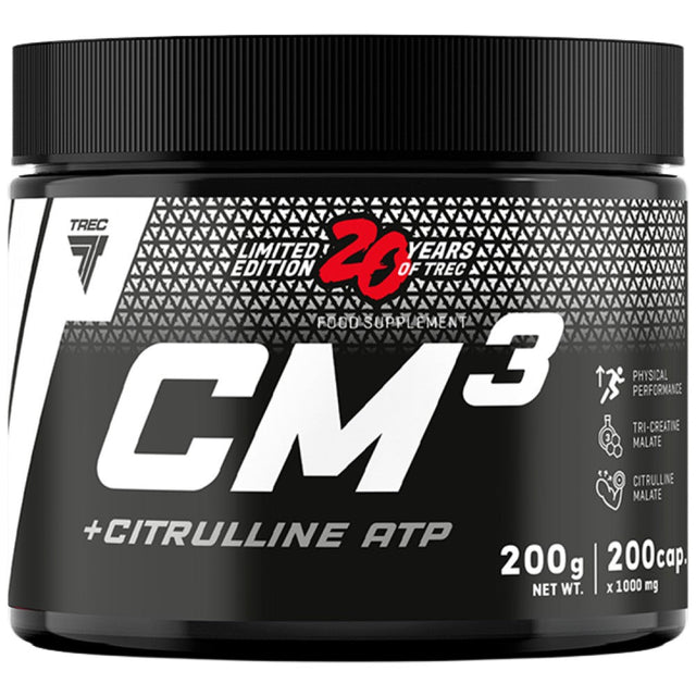 CM3 + Citrulline ATP | Tri Creatine Malate + Citrulline - 200 капсули  Trec Nutrition - Nutra Best Bulgaria