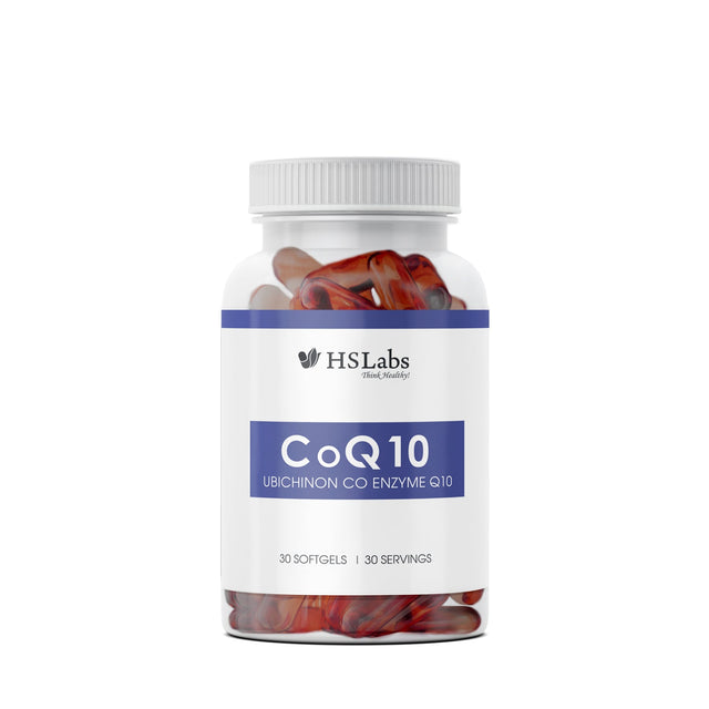 CoQ10 - UBIQUINONE - 100 mg - 30 softgels  HS LABS - Nutra Best Bulgaria