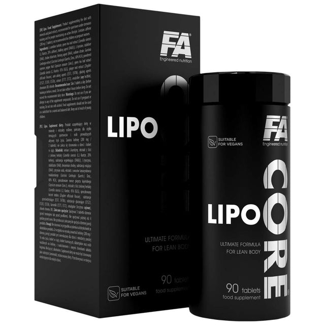 CORE Lipo - 90 Таблетки  FA Nutrition - Nutra Best Bulgaria