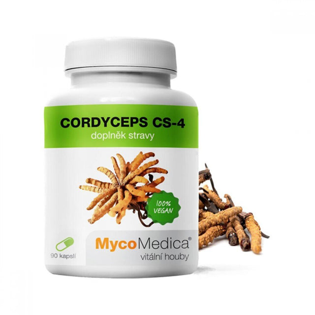 КордицепсCS-4  /90 капсули х500 мг/- екстракт от мицел 30% полизахариди MycoMedica  MycoMedica - Nutra Best Bulgaria