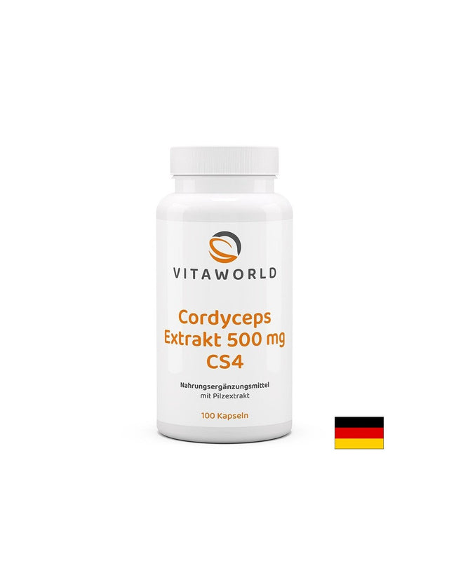 Имунитет - Екстракт от гъба Кордицепс CS4, 500 mg x 100 капсули  Vita World - Nutra Best Bulgaria