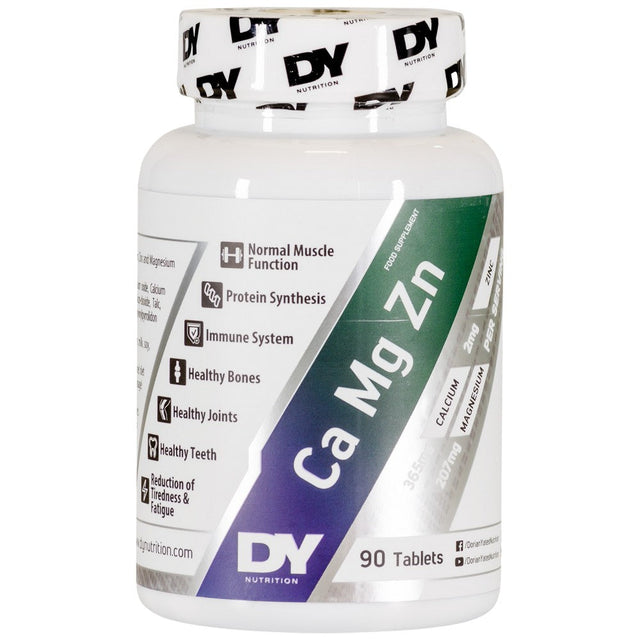 Ca Mg Zn | Calcium + Magnesium + Zinc Formula - 90 Таблетки  Dorian Yates Nutrition - Nutra Best Bulgaria