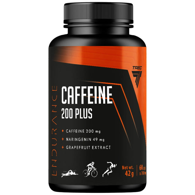 Caffeine 200 Plus | Endurance - 60 капсули  Trec Nutrition - Nutra Best Bulgaria