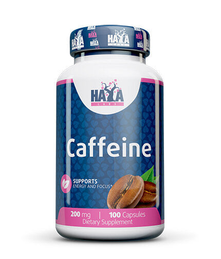Caffeine 200mg / 100 Caps.  Haya Labs - Nutra Best Bulgaria
