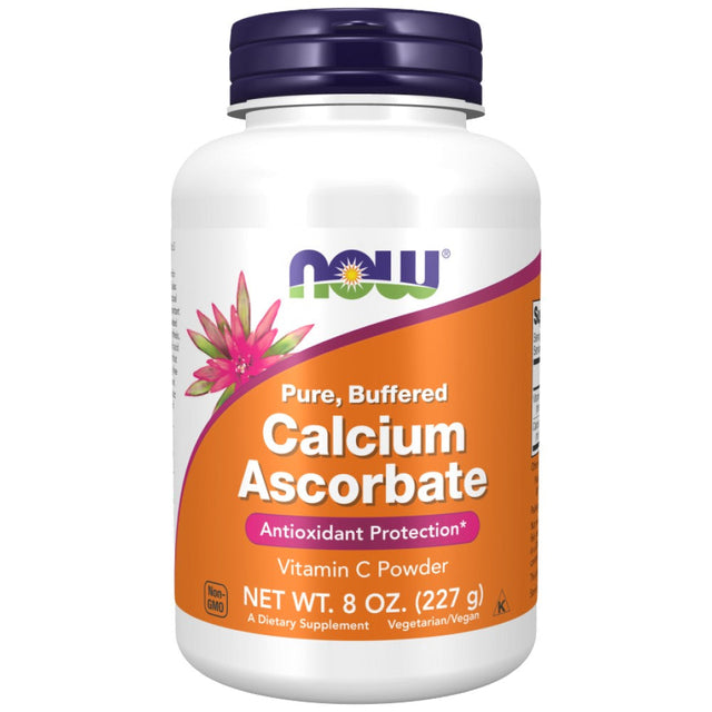 Calcium Ascorbate Pure Buffered Powder - 227 грама  NOW Foods - Nutra Best Bulgaria