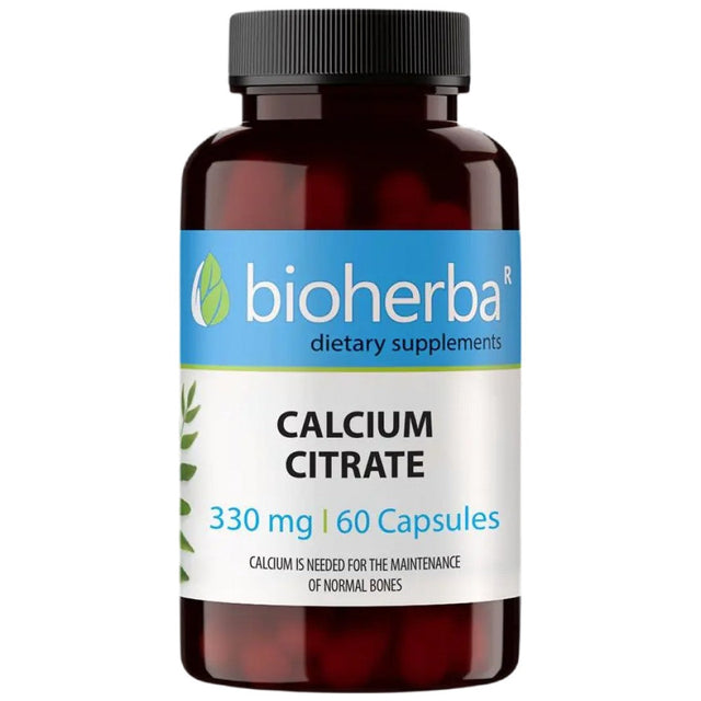 Calcium Citrate 200 mg - 60 капсули  Bioherba - Nutra Best Bulgaria