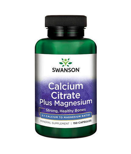 Calcium Citrate Plus Magnesium - 150 капсули  Swanson - Nutra Best Bulgaria