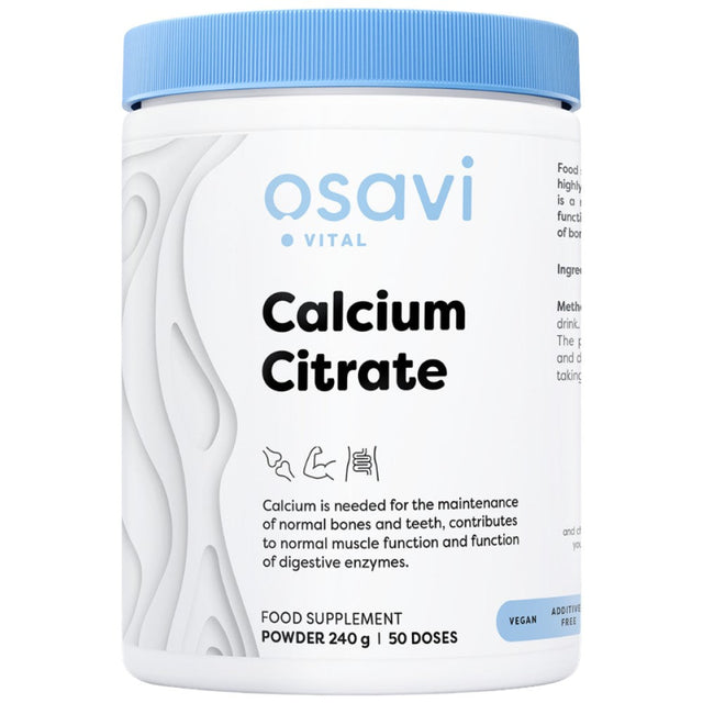 Calcium Citrate Powder - 240 грама  Osavi - Nutra Best Bulgaria