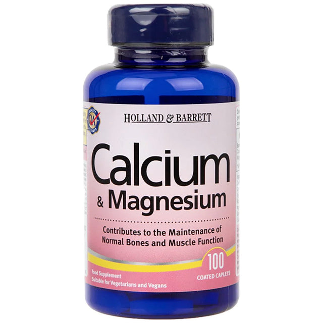 Calcium & Magnesium - 100 каплети  Holland and Barrett - Nutra Best Bulgaria