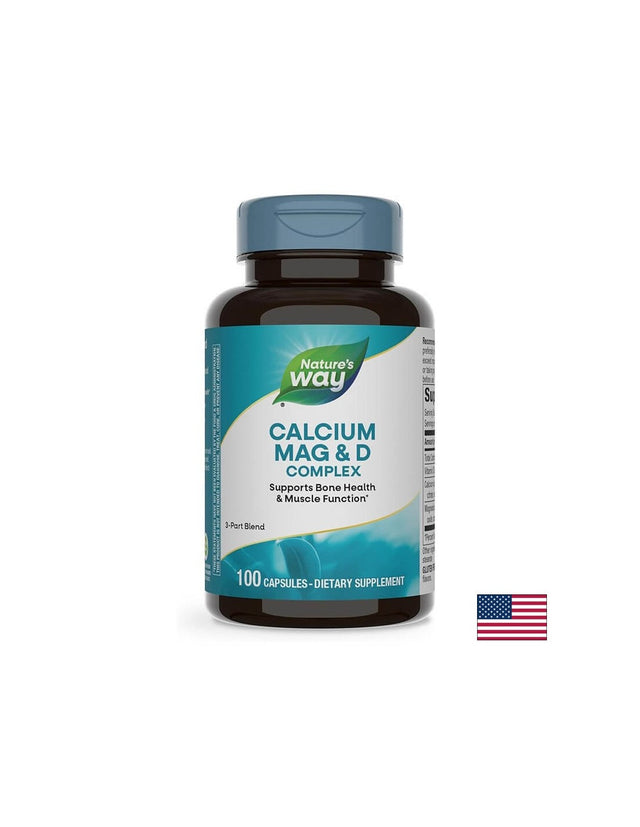 Calcium Magnesium & D/ Калций с Магнезий и Витамин D х 100 капсули Nature’s Way  Nature’s Way - Nutra Best Bulgaria