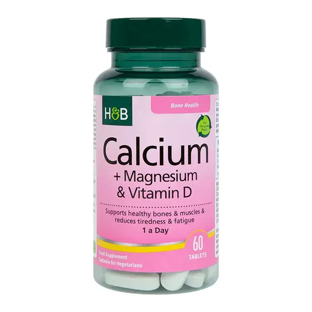 Калций магнезий и витамин Д (Calcium, Magnesium & Vitamin D) 60 таблетки HOLLAND & BARRETT - Nutra Best