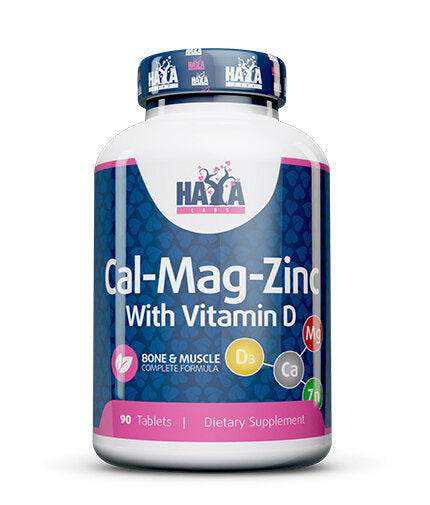 Calcium Magnesium & Zinc with Vitamin D / 90 Tabs.  Haya Labs - Nutra Best Bulgaria