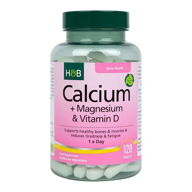 Calcium Magnesium with Vitamin D3 - 120 Таблетки  Holland and Barrett - Nutra Best Bulgaria