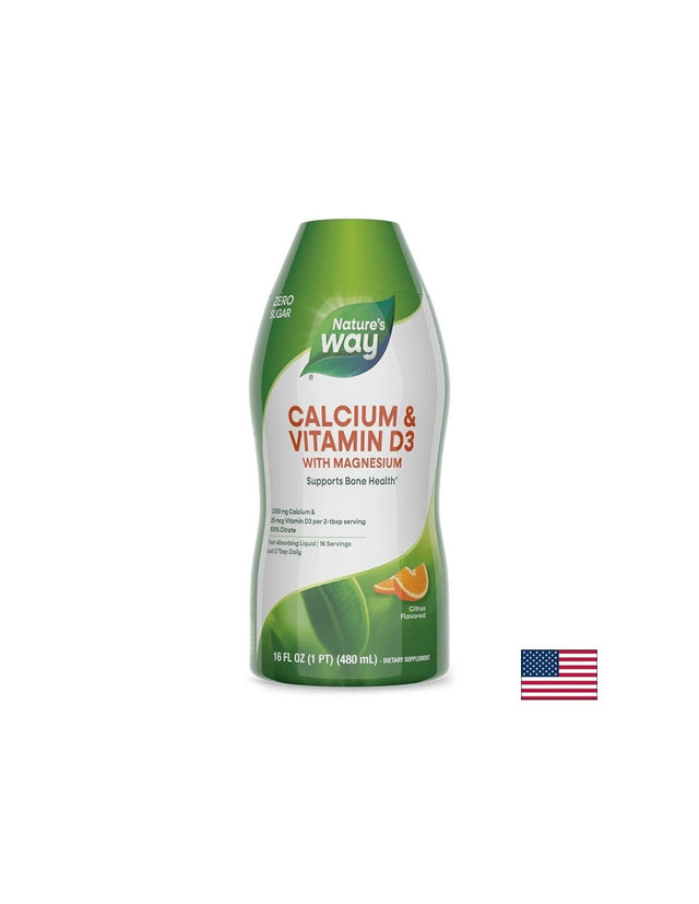 Calcium & Vitamin D3/ Калций и Витамин D3 х 480 ml Nature’s Way  Nature’s Way - Nutra Best Bulgaria