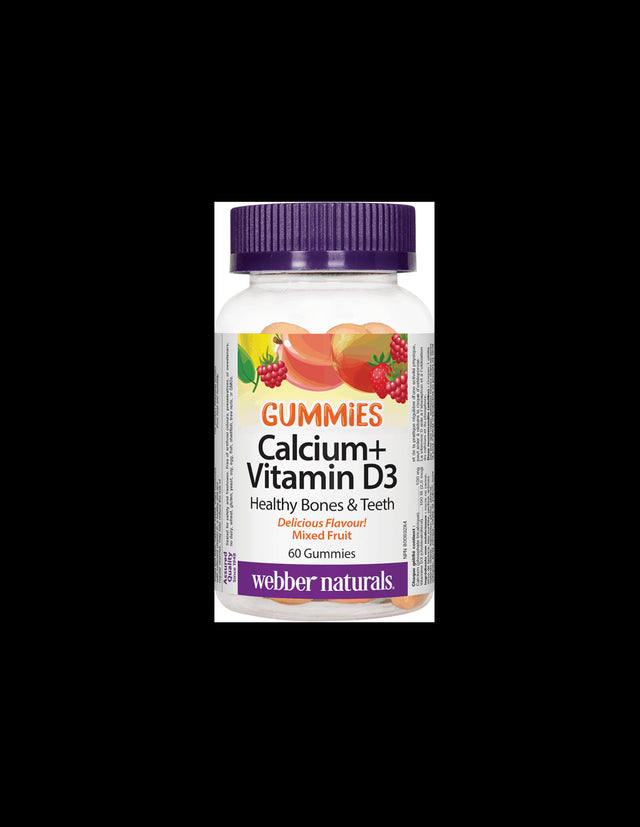 Calcium+Vitamin D3 Gummies/ Kалций + Витамин D3 х 60 желирани таблетки  Webber Naturals - Nutra Best Bulgaria