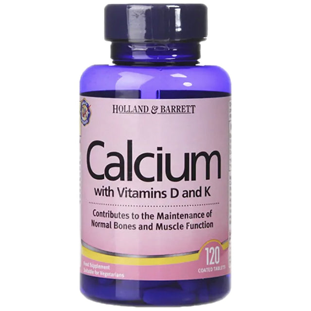 Calcium with Vitamins D and K 120 Таблетки  Holland and Barrett - Nutra Best Bulgaria