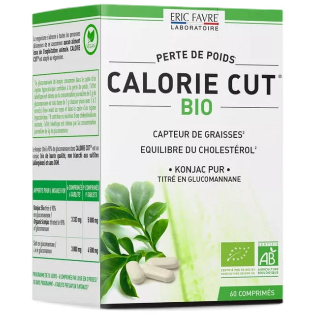Calorie Cut - Glucomannan Konjac | Vegan Friendly - 60 Таблетки  Eric Favre - Nutra Best Bulgaria