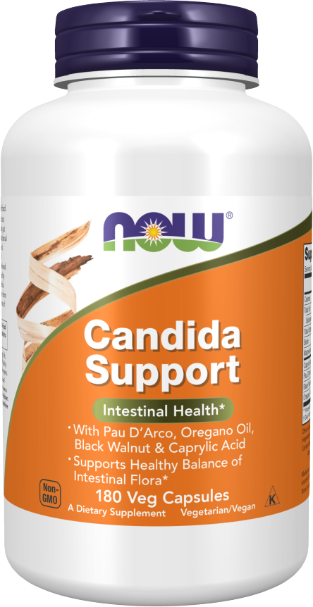 Candida Support | Candida Clear - 180 капсули  NOW Foods - Nutra Best Bulgaria