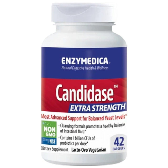 Candidase Extra Strength - 42 капсули  Enzymedica - Nutra Best Bulgaria