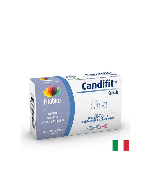 Пробиотици + билки за чревен и вагинален баланс – Candifit®, 24 капсули  Fitobios - Nutra Best Bulgaria