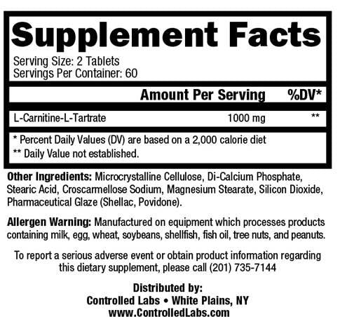 CarnMore 120 Таблетки  Controlled Labs - Nutra Best Bulgaria