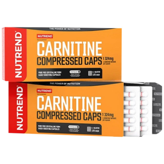 Carnitine Compressed Caps - 120 капсули  Nutrend - Nutra Best Bulgaria