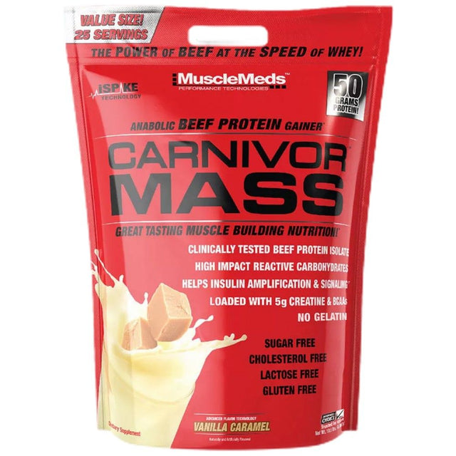 Carnivor Mass / Beef Gainer - 4540 грама  Muscle Meds - Nutra Best Bulgaria
