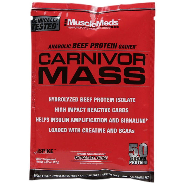 Carnivor Mass / Beef Gainer - 97 грама  Muscle Meds - Nutra Best Bulgaria