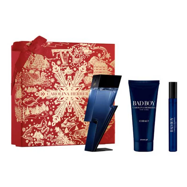 Carolina Herrera Bad Boy Cobalt EDP 100 ml + SG 100 ml + EDP 10 ml  CAROLINA HERRERA - Nutra Best Bulgaria