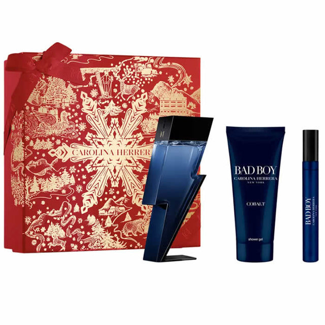 Carolina Herrera - Bad Boy Cobalt Electrique Gift set EDP 100 ml, shower gel 100 ml and miniature EDP 10 ml - 100ml  CAROLINA HERRERA - Nutra Best Bulgaria