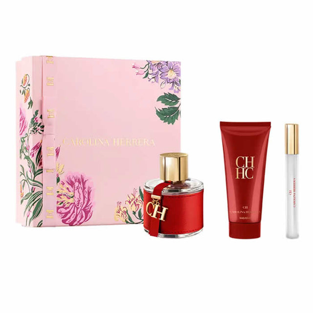 Carolina Herrera Ch Eau De Toilette Spray 100ml Set 3 Pieces  CAROLINA HERRERA - Nutra Best Bulgaria