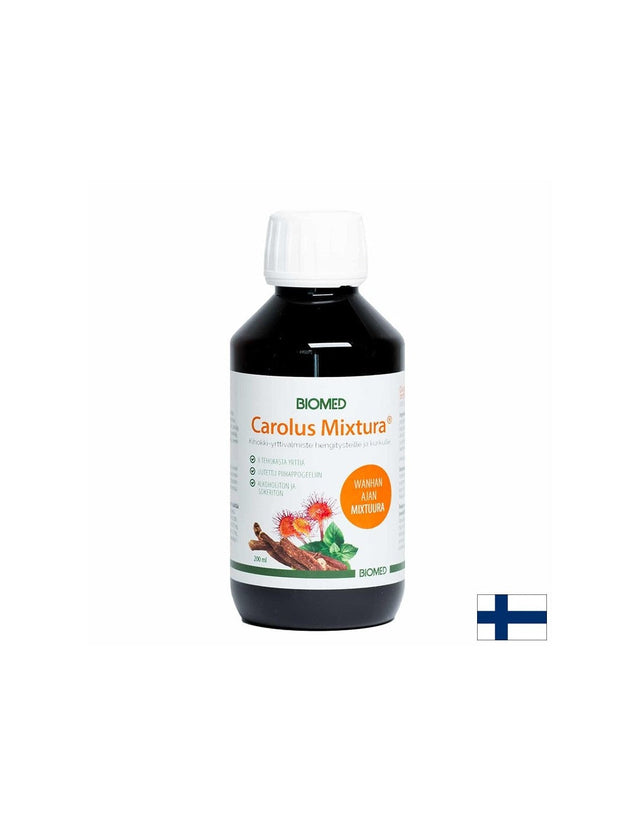 Билков сироп срещу кашлица и гърлобол - Carolus Mixtura, 200 ml  Biomed - Nutra Best Bulgaria