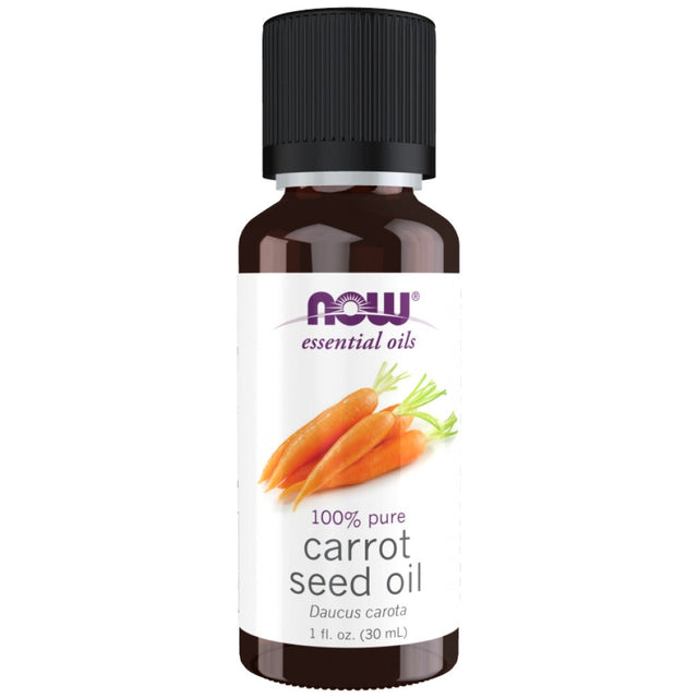 Carrot Seed Oil | 100% Pure Daucus Carota - 30 мл  NOW Foods - Nutra Best Bulgaria