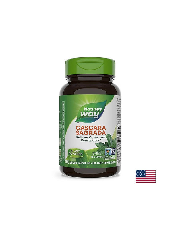 Cascara Sagrada/ Зърнастец (кора) 270 mg х 100 капсули Nature’s Way  Nature’s Way - Nutra Best Bulgaria