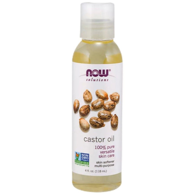 Castor Oil | 100% Pure Versatile Skin Care - 118 мл  NOW Foods - Nutra Best Bulgaria