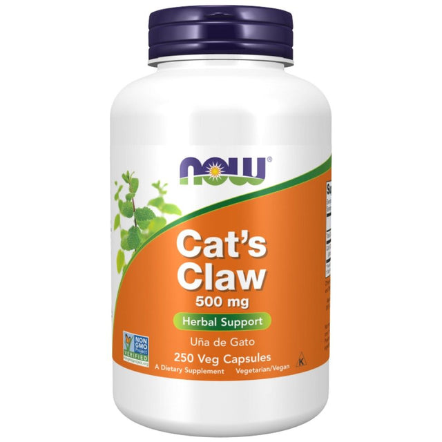 Cat's Claw 500 mg - 250 капсули  NOW Foods - Nutra Best Bulgaria
