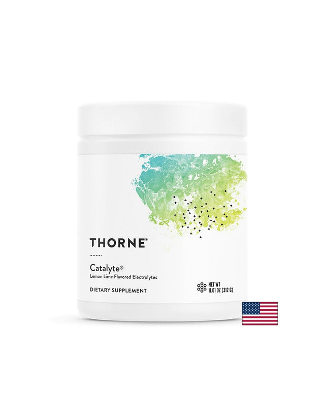 Електролити Catalyte, 312 g прах, с аромат на лайм и лимон  Thorne - Nutra Best Bulgaria