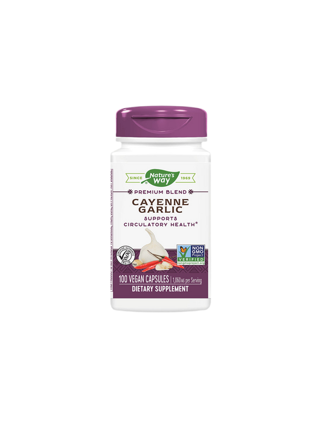 Cayenne Garlic - 100 капсули  Nature’s Way - Nutra Best Bulgaria