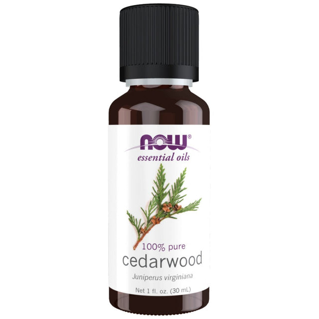 Cedarwood Oil | 100% Pure Juniperus Virginiana - 30 мл  NOW Foods - Nutra Best Bulgaria